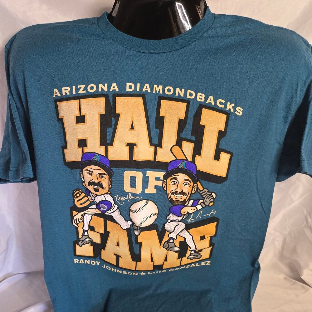 Arizona Diamondbacks 'Hall of Fame' Randy J Luis G T-shirt (XL)
